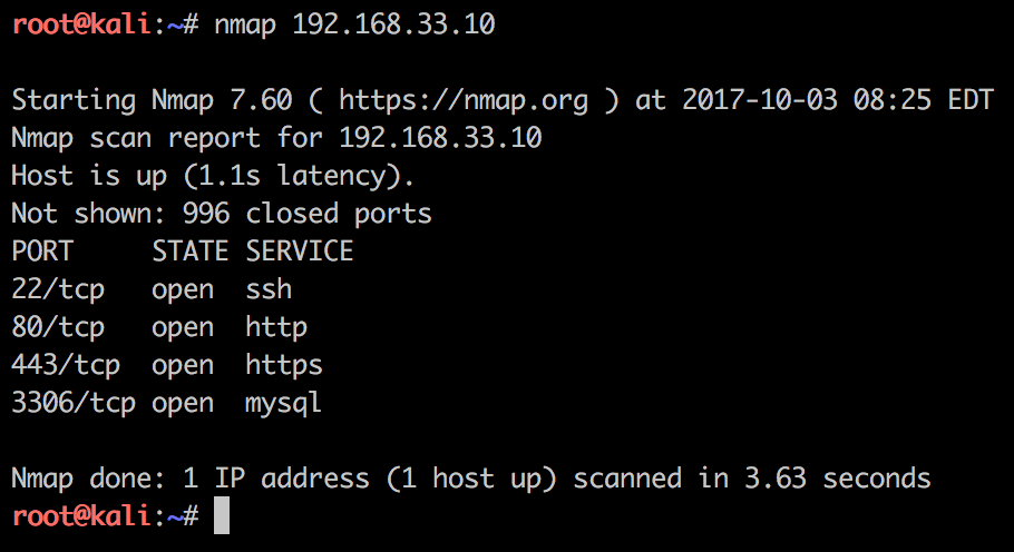 Nmap- Computer Security Project